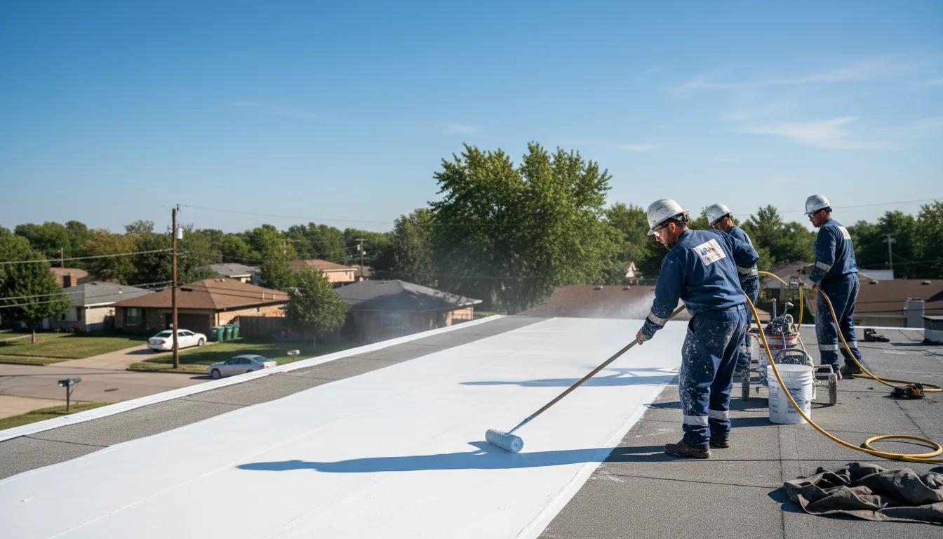 Commercial roof coating in Poland, ME near me